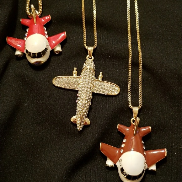Betsey Johnson Jewelry Necklaces Hearts, Mermaids, Dragonflies, Airplanes, Stars - Picture 7 of 13